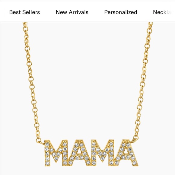 babygold Jewelry - BABYGOLD MAMA NECKLACE 14K DIAMONDS